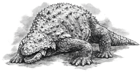 Ankylosaurus-Modell im Traumlandpark