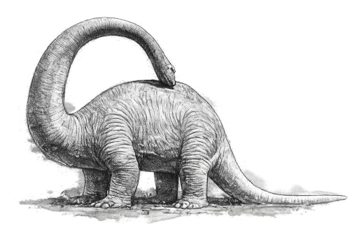 Brontosaurus-Modell im Traumlandpark