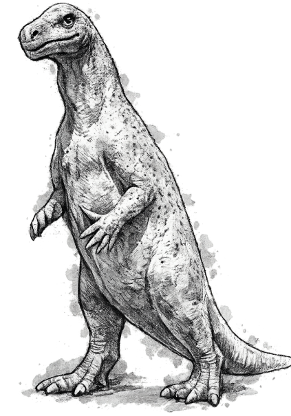 Iguanodon-Modell im Traumlandpark