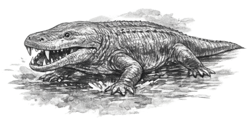 Mastodonsaurus-Modell