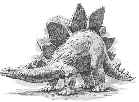 Stegosaurus-Modell im Traumlandpark