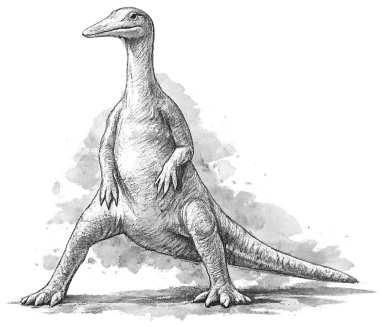 Trachodon-Modell im Traumlandpark