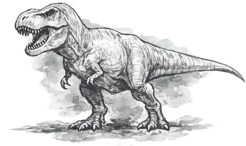 Tyrannosaurus-Rex-Modell im Traumlandpark